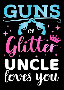 Gender reveal guns or glit