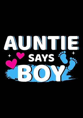 Gender reveal auntie says