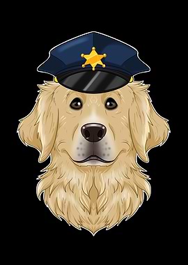 Police Golden Retriever