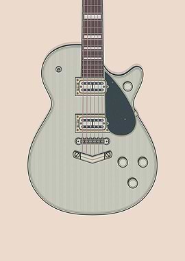 Silver Jet Guitar