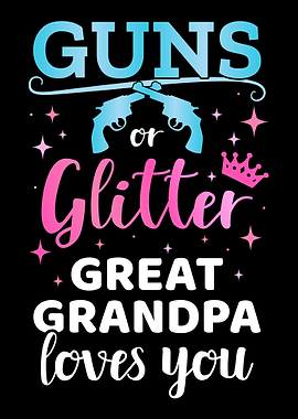 Gender reveal guns or glit