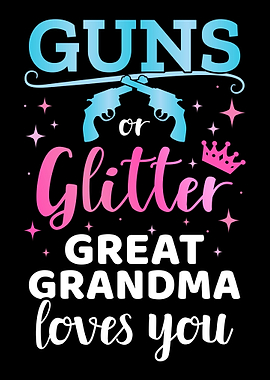 Gender reveal guns or glit