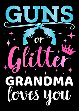Gender reveal guns or glit