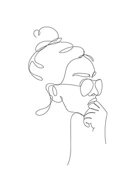 Stylish Woman modern art