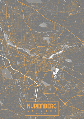 Nuremberg Map Bauhaus
