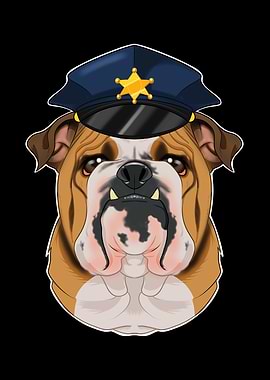 Police English Bulldog
