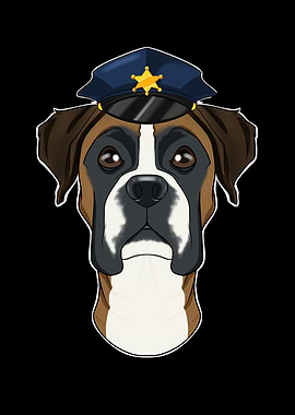 Police Boxer Canine