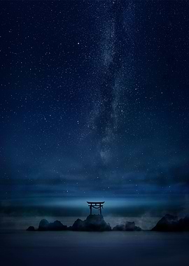 Nocturnal Torii gate