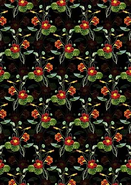 Floral Monks Cress Pattern