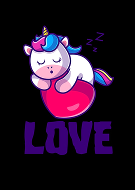 Sleeping Unicorn Love