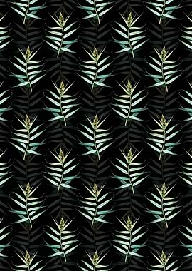 Floral Bush Cane Pattern