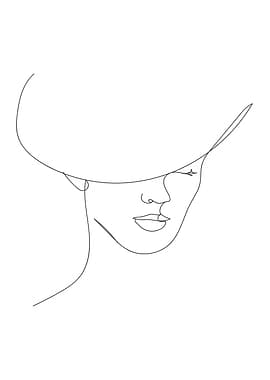 Elegant female with Hat