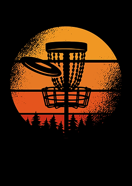 Disc golf retro sun