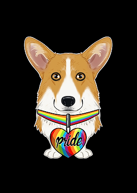 Welsh Corgi LGBTQ Flag