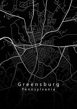 Greensburg City Map