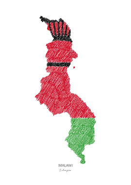 Malawi Line Art