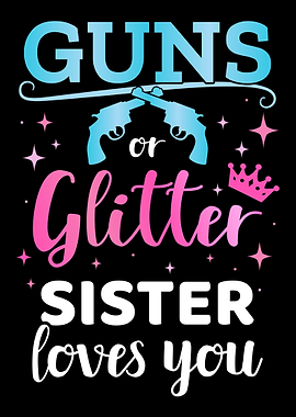 Gender reveal guns or glit