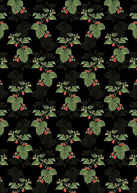 Floral Raspberry Pattern