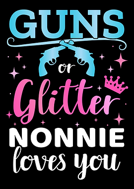 Gender reveal guns or glit