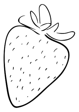 Strawberry Line Art
