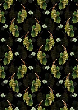 Floral Grape Vine Pattern