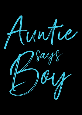 Gender reveal auntie says