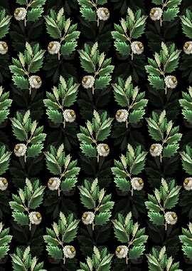 Floral Valonia Oak Pattern