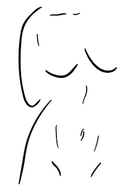 Female Body Line Art