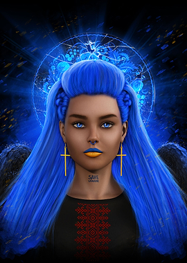 Save Ukraine 5 woman girl