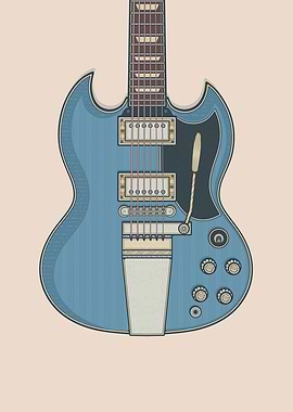 Pelham Blue Solid Guitar