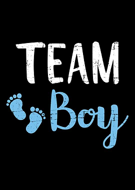 Gender reveal team boy mat