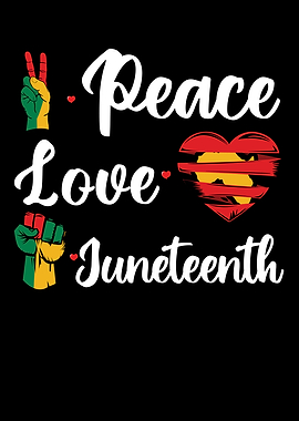 Heart Love Peace Black