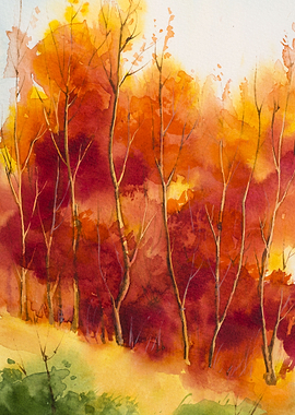 Maple Carnelian Leaves