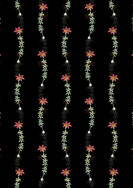 Floral Wood Lily Pattern