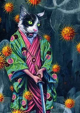 Samurai cat
