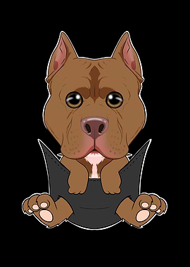 Pitbull Puppy In Pocket