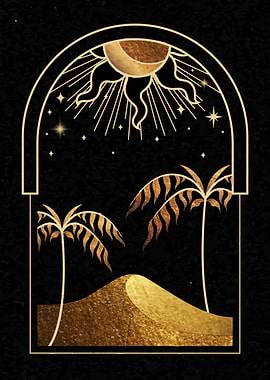 The Golden Moroccan Desert