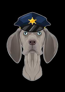 Police Weimaraner Canine