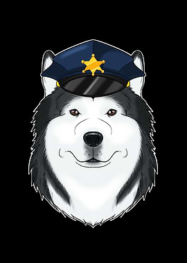 Police Husky Canine