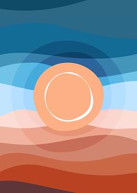 Mountain sun contemporary