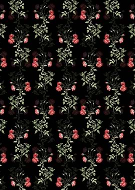 Floral Red Rose Pattern