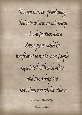 Sense and Sensibility