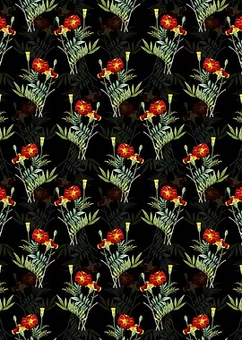 Mexican Marigold Pattern