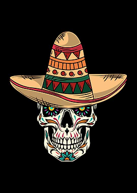 Skull Cinco de Mayo