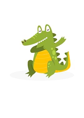 Dabbing dance white alliga