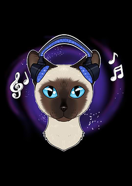 Cute Siberian Cat I Music