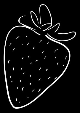 Strawberry Line Art