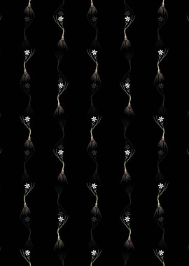 Black Snowdon Lily Pattern