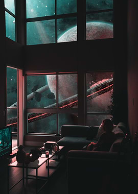 Woman watching Galaxy