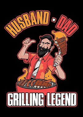 Husband Dad Grilling